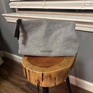 Philosophy Gray Toiletry Bag